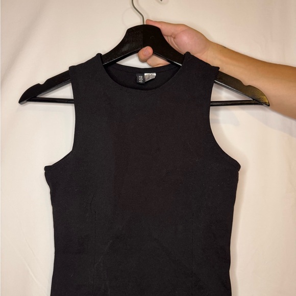 Divided Black Tank Top - Picture 1 of 3